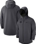 Nike Men's Nike Anthracite Iowa State Cyclones Tonal Showtime Full-Zip Hoodie Jacket