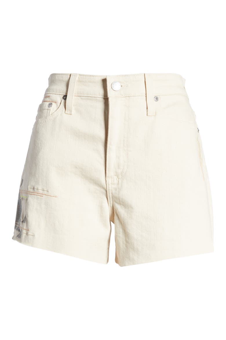 Alexxis High Waist Cutoff Denim Shorts, Alternate, color, CABRILLO EMBROIDERED