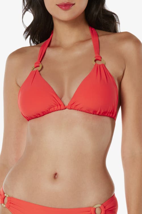 Helen Jon Ring String Bra In Coral