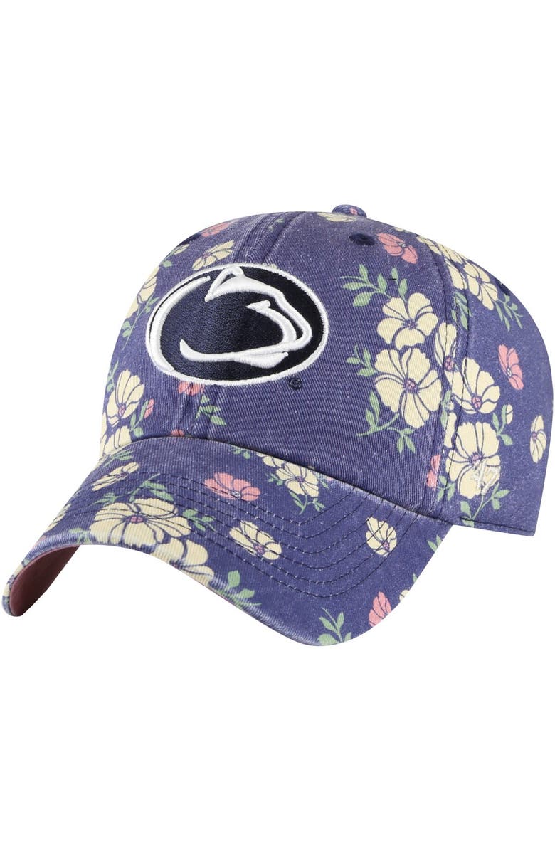 '47 Women's '47 Navy Penn State Nittany Lions Primrose Clean Up Adjustable Hat, Main, color,