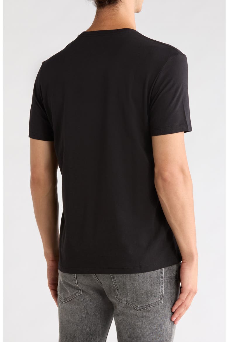Knockout Monogram Cotton Graphic T-Shirt, Alternate, color, BLACK