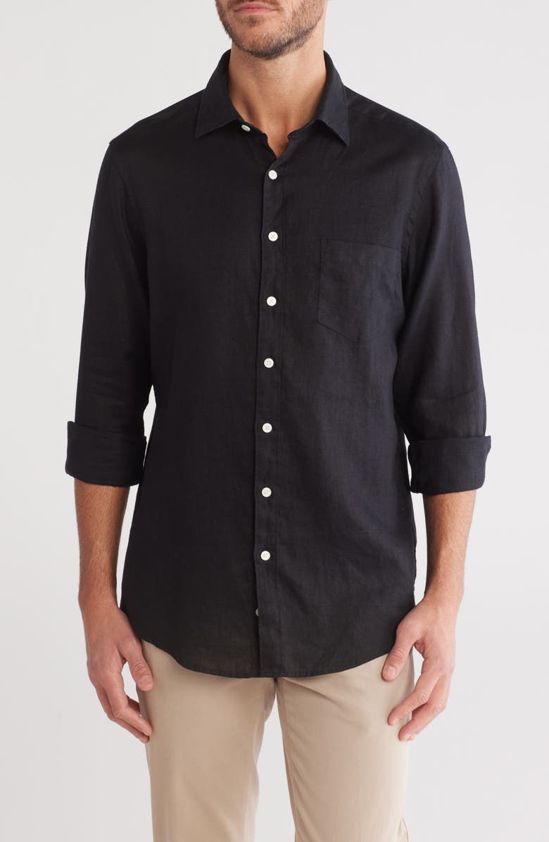 Rodd & Gunn Willowbank Sports Fit Linen Button-Up Shirt, Main, color,