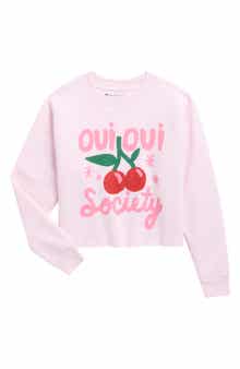 Kids' Oui Oui Society Crop Pullover