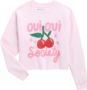 Prince Peter Kids' Oui Oui Society Crop Pullover