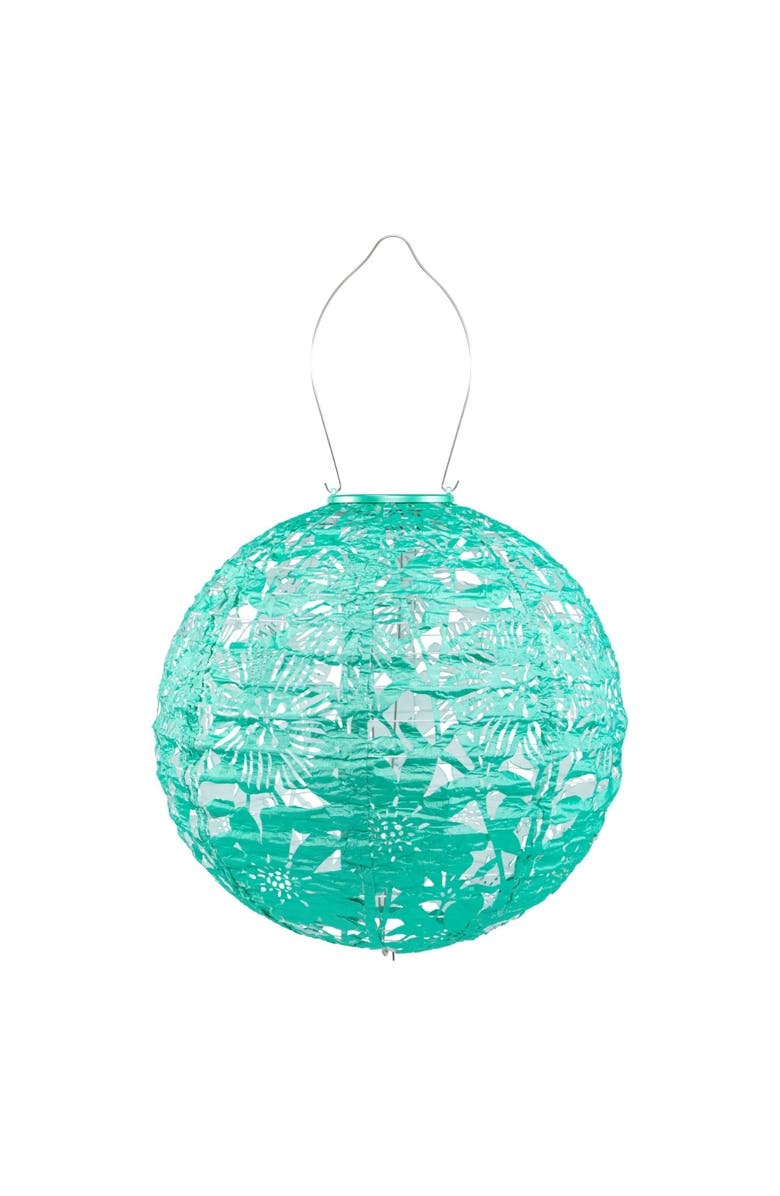 Allsop Home & Garden Soji Stella - Sunflower Solar Lantern, Main, color, Jelly Mint