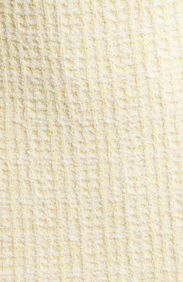 LoveShackFancy Etna Knit Body-Con Knit Minidress, Alternate, color, Daylily Yellow