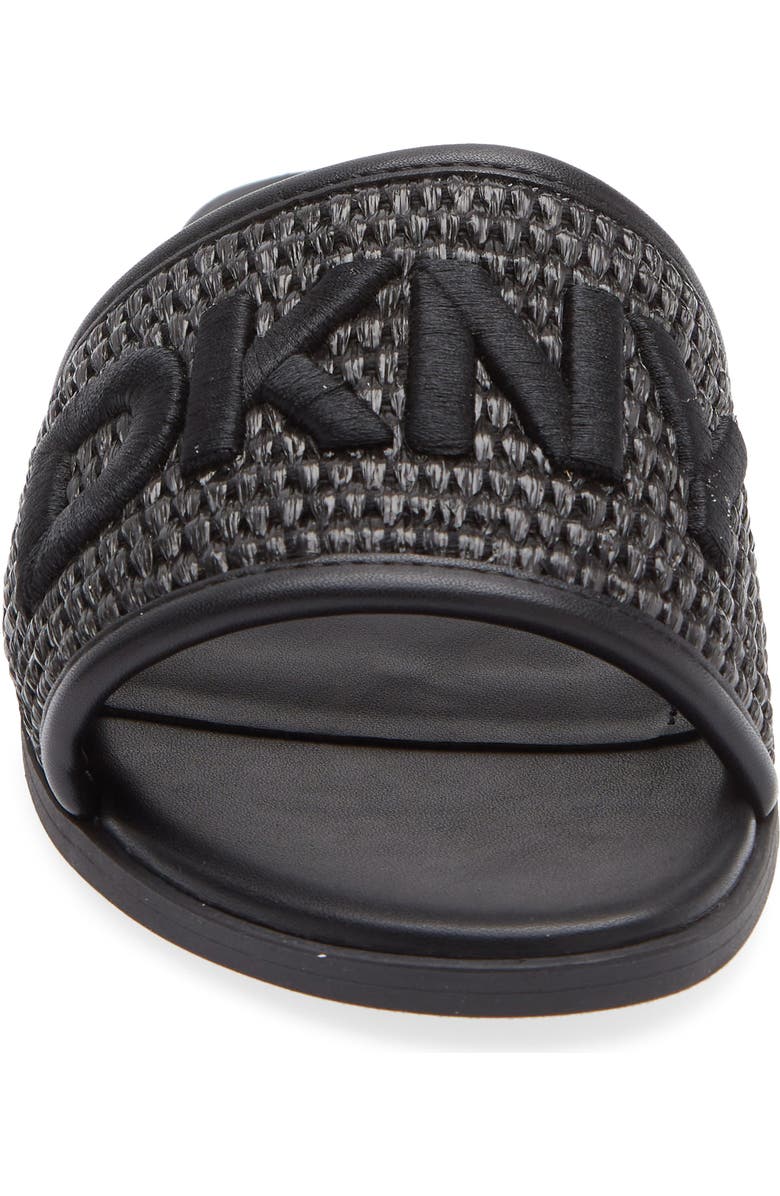 DKNY Winslet Slide Sandal - Wide Width, Alternate, color, Black