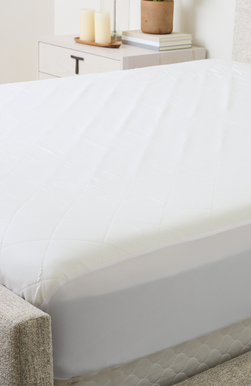 Slumber Cloud Performance Mattress Protector In White