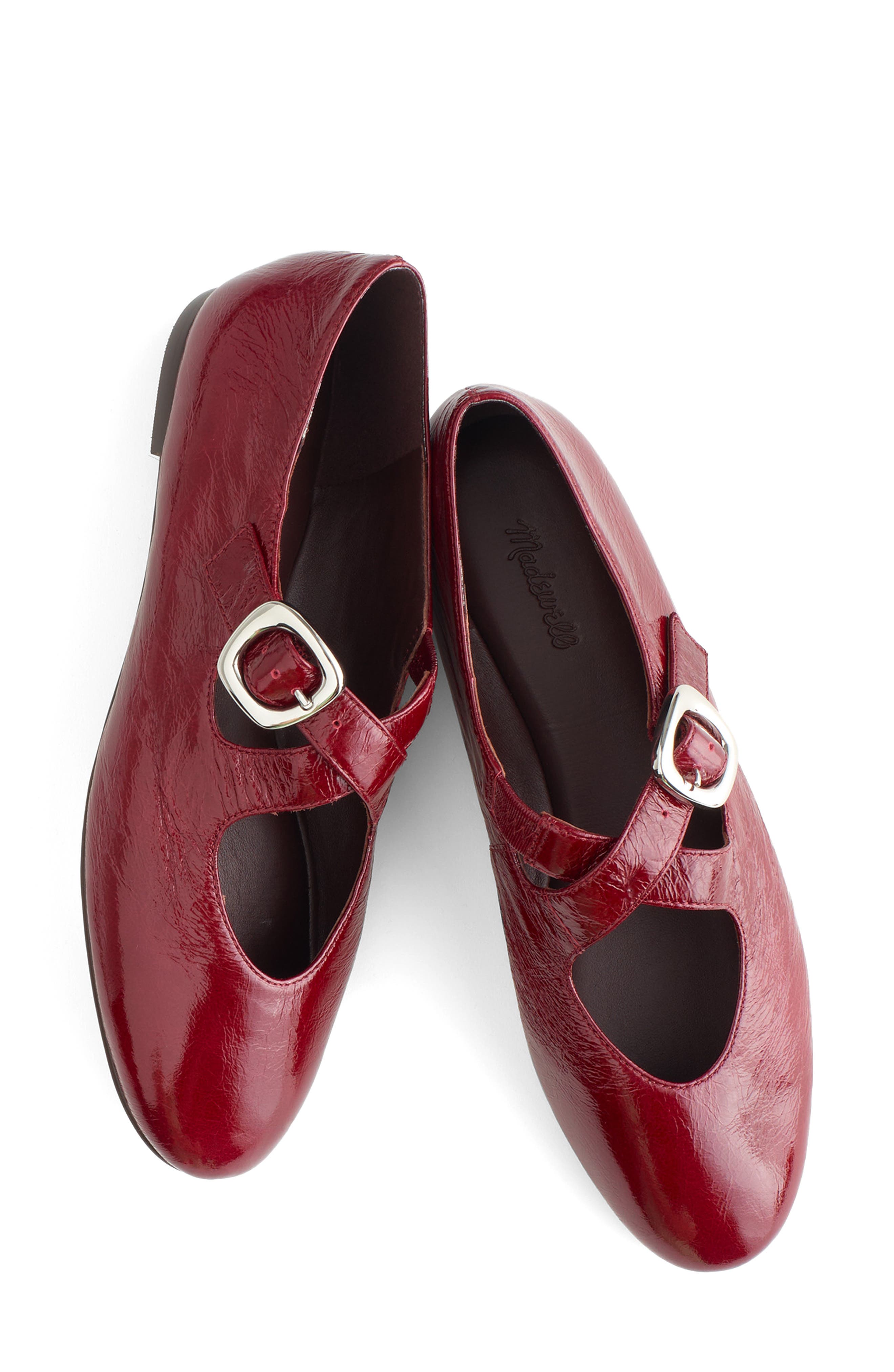 The Remy Crisscross Mary Jane Flat, Alternate, color, CABERNET