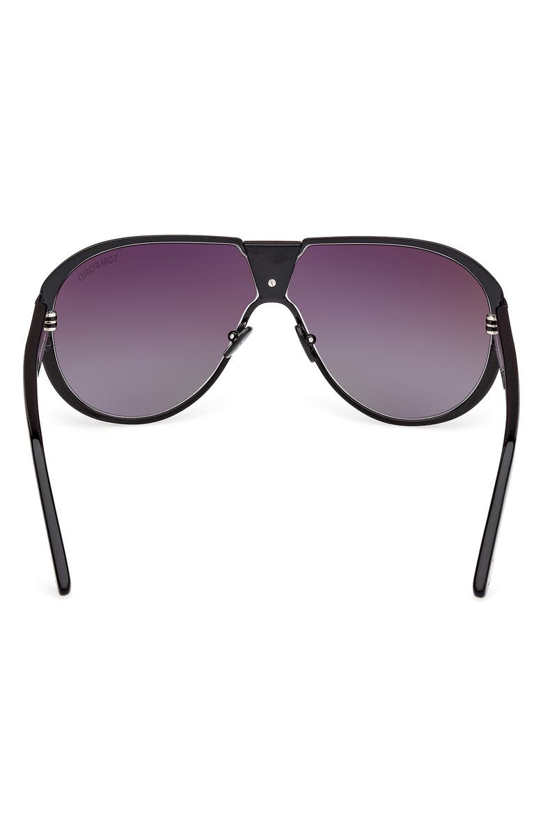 TOM FORD Vincenzo 64mm Pilot Sunglasses, Alternate, color, 