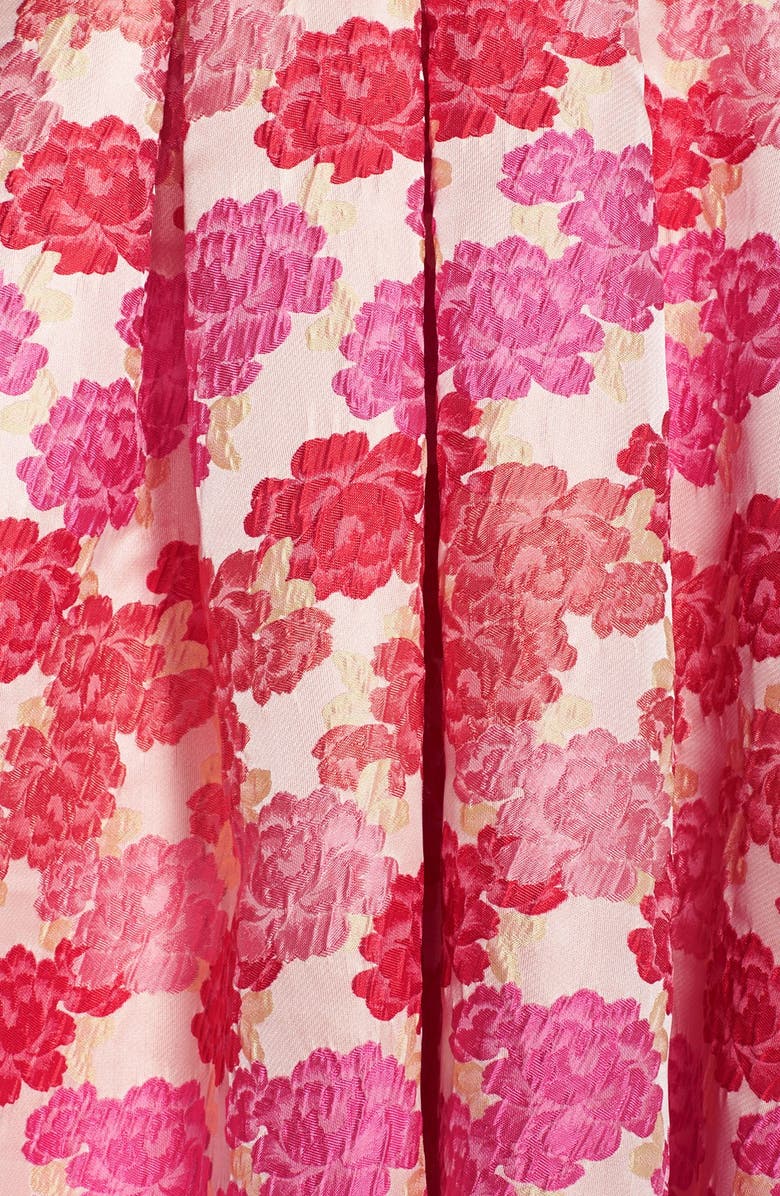 Eliza J Embellished Jacquard Fit & Flare Dress, Alternate, color,