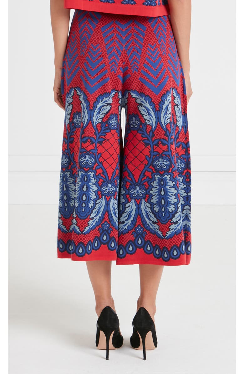 Temperley London Francis Grid Knit Trousers, Alternate, color, Crimson