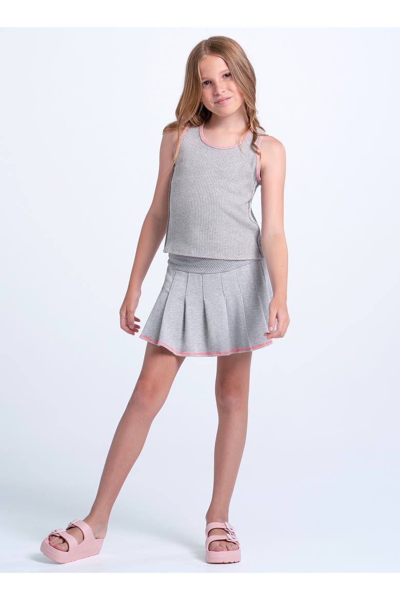 Girls' Chill Play Grey Tank, Alternate, color, Paris Pink