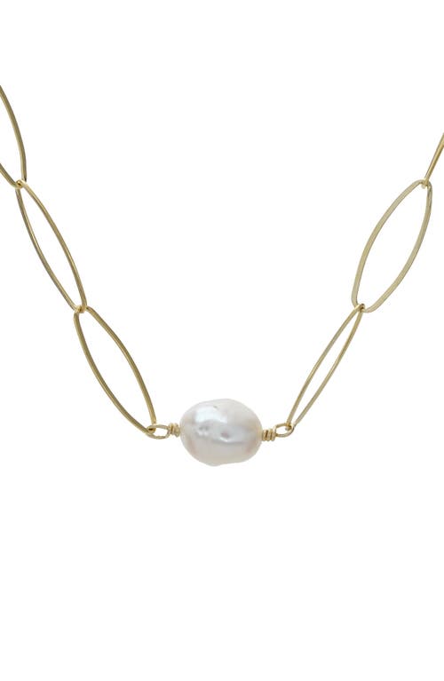 Albisia Perla Choker In 14k Gold Filled