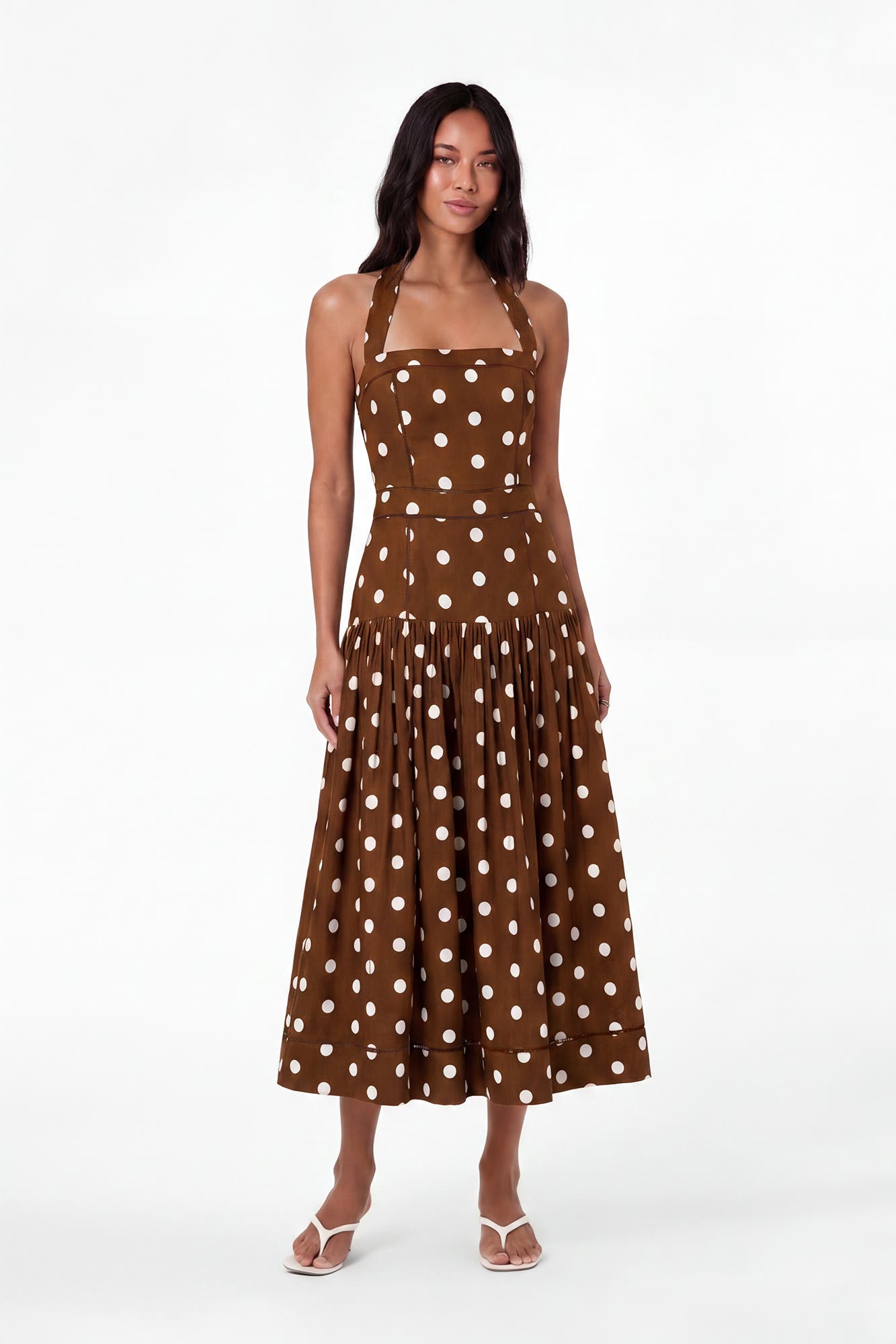 selected Spice  Ivory Polka Dot