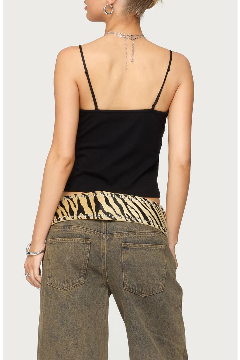 Rosina Crop Camisole, Alternate, color, BLACK