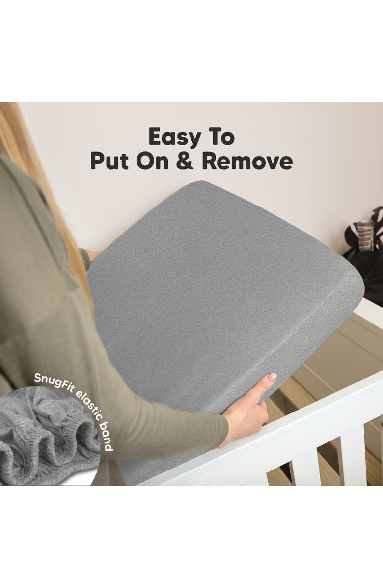 KeaBabies Soothe Fitted Crib Sheet, Alternate, color, Cloud