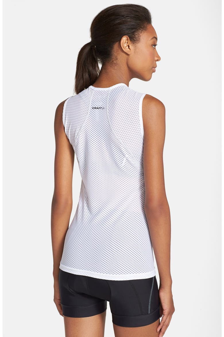 Mesh Running Tank, Alternate, color, WHITE