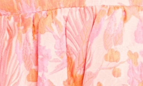 Endless Rose Floral Jacquard Organza Babydoll Minidress