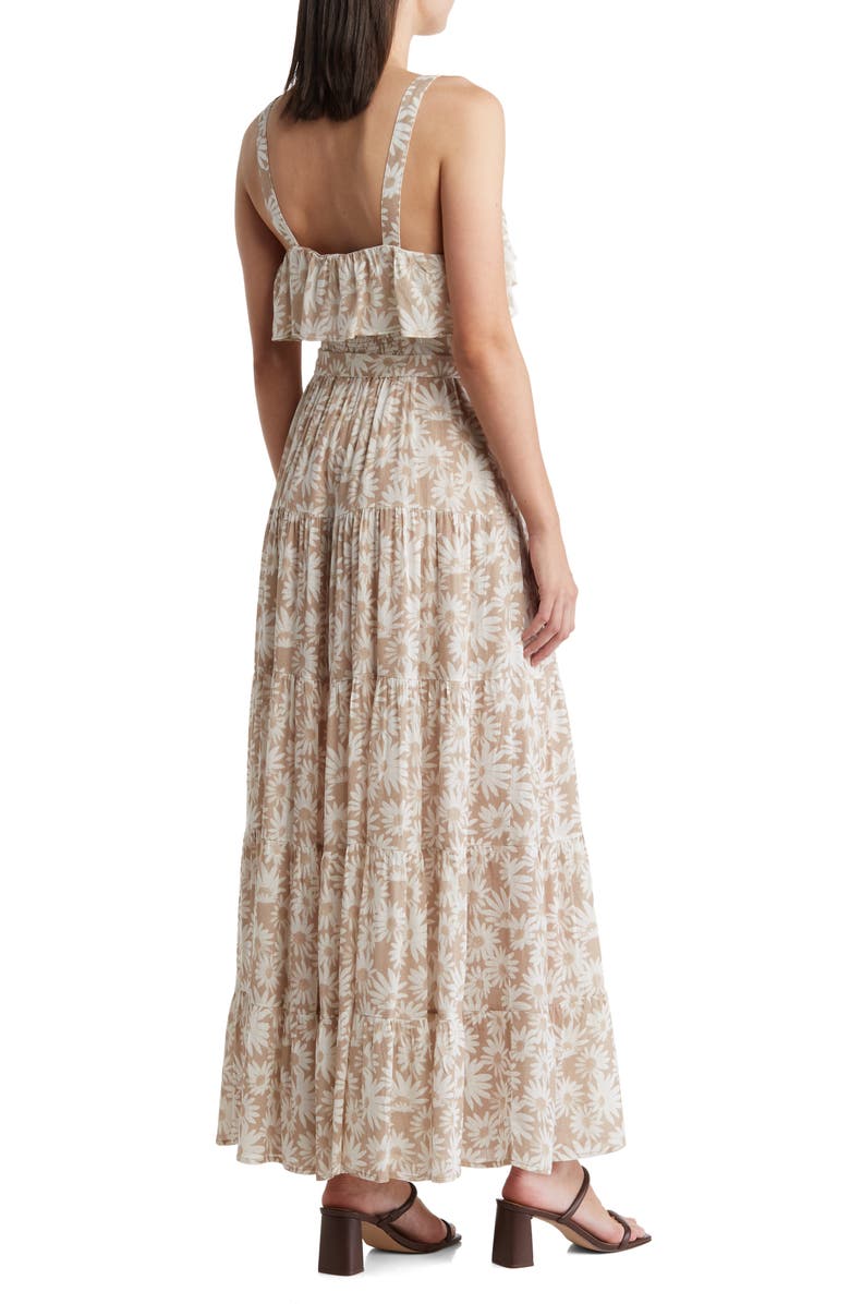 PAIGE Tecin Floral Ruffle Maxi Dress, Alternate, color,