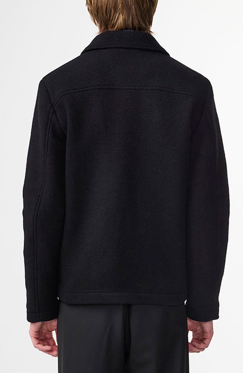 NN07 Gael 8267 Wool Blend Shirt Jacket, Alternate, color, Black