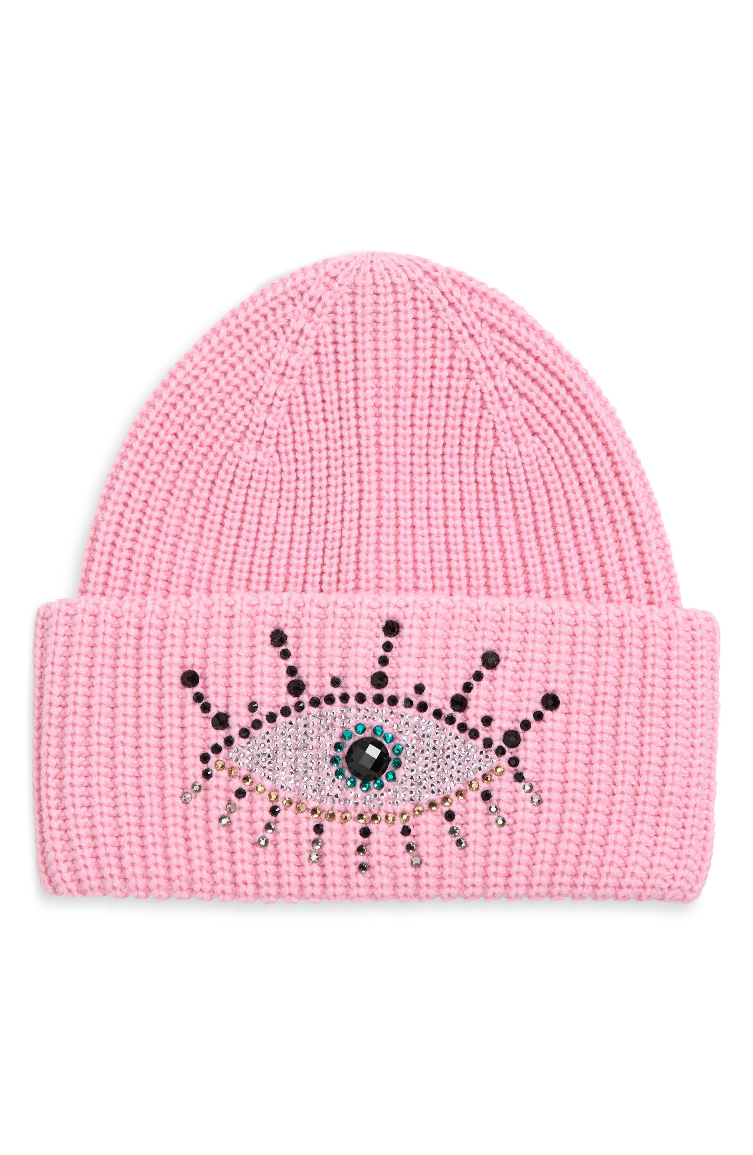 Kurt Geiger London Beaded Evil Eye Beanie