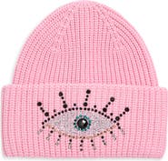 Kurt Geiger London Beaded Evil Eye Beanie