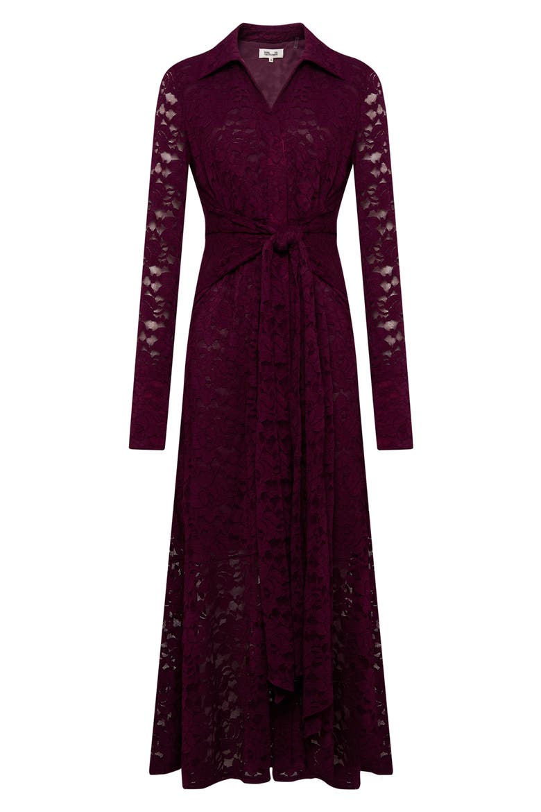 Regent Long Sleeve Lace Dress, Alternate, color, VELVET PLUM