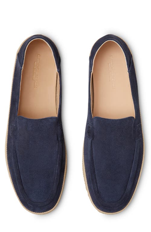 Stuart Weitzman Bala Slip-on Shoe In Navy Blue