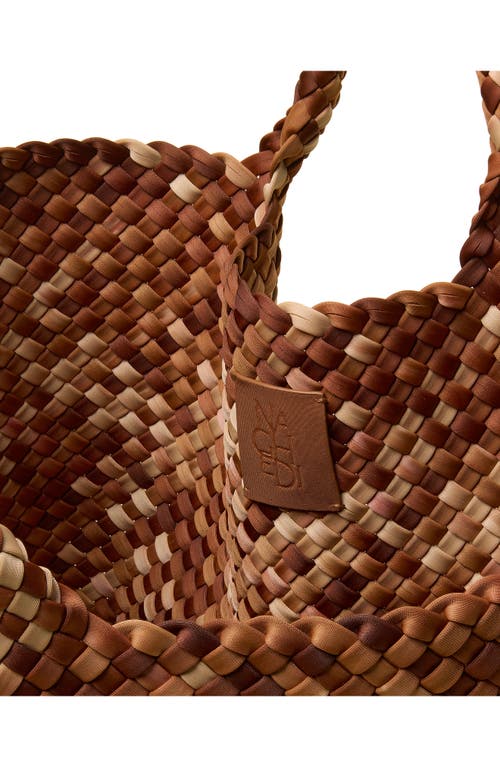 Naghedi Large St. Barths Watercolor Tote In Brown