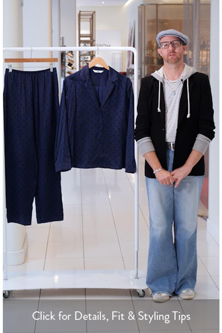 Print Washable Silk Pajamas video