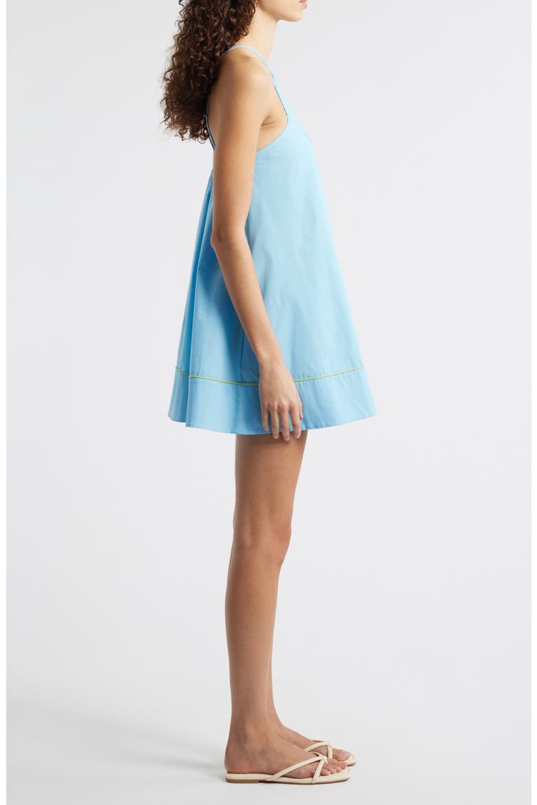 The Grace Stretch Cotton Poplin Dress, Alternate, color, OCEAN MIST