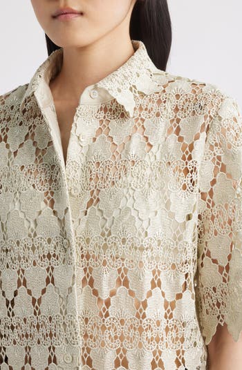 トップス S framed lace tops 0400021306789_SOFTMINT_A5?wid=