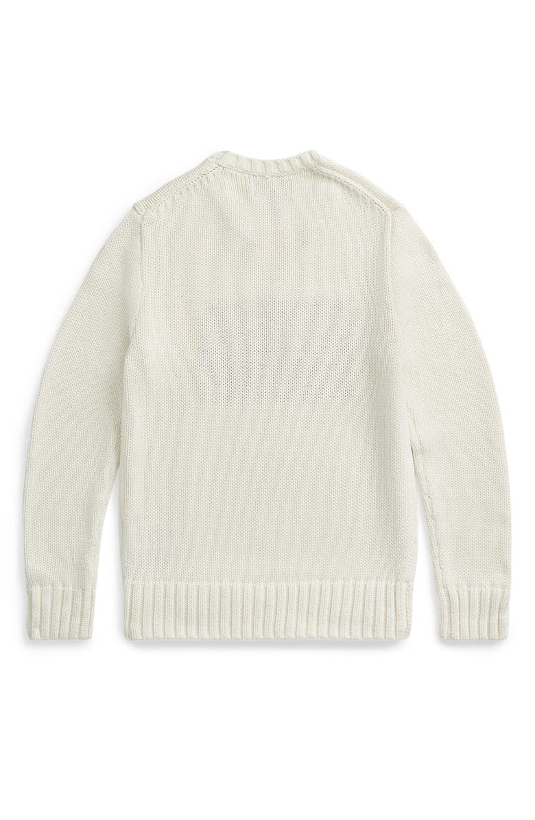 Polo Ralph Lauren Kids' American Flag Cotton Crewneck Sweater, Alternate, color, 