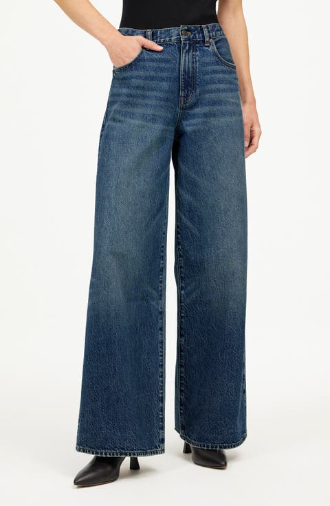 Superwide Leg Jeans (Concho Wash)