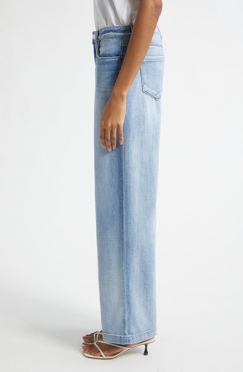 L'AGENCE Joanne Wide Leg Jeans, Alternate, color, Dry Ice