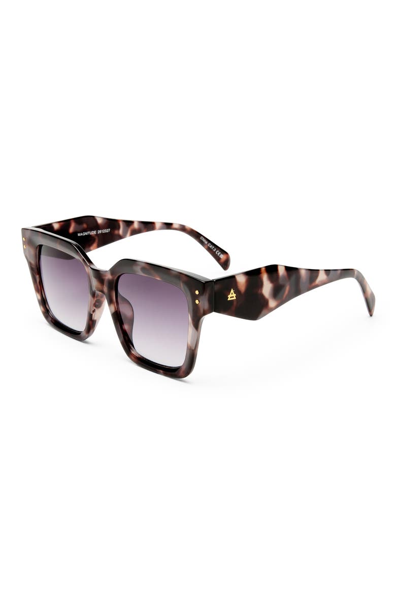 Magnitude 50mm Square Sunglasses, Alternate, color, CLOUDED TORT / COOL SMOKE