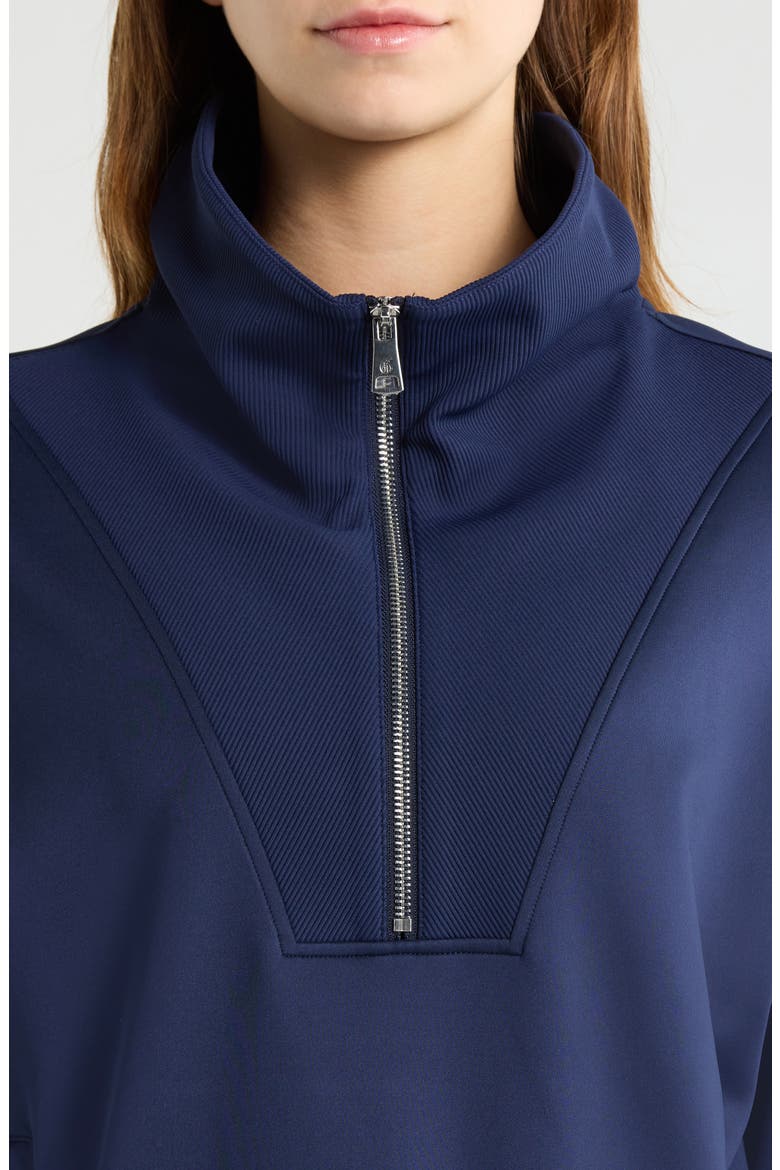 Wren Quarter Zip Top, Alternate, color, MALTESE BLUE