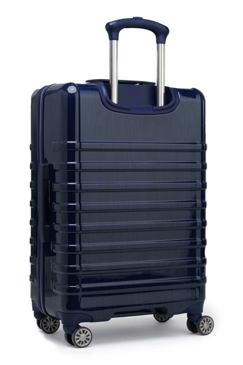 Rollmaster Lite 24 Inch Expandable Hardside Spinner Suitcase, Alternate, color, DARK NAVY BLACK BRUSHED