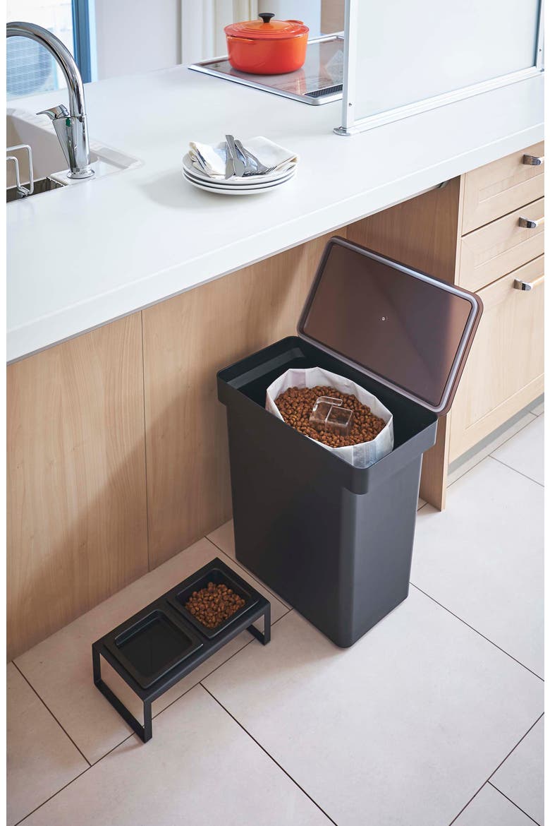 Extra-Large Airtight Pet Rolling Food Storage Container, Alternate, color, BLACK
