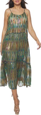 RANEES Button Half Placket Maxi Sundress