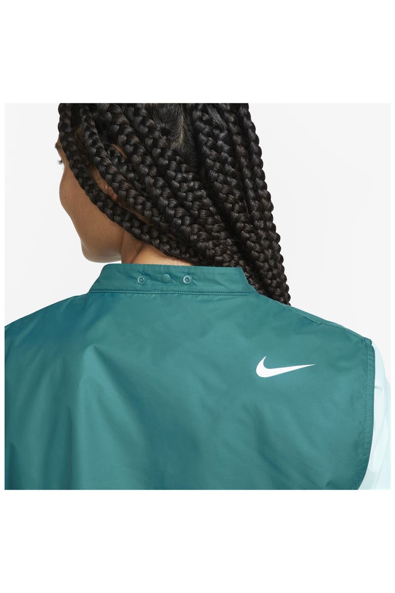 Tour Water Repellent Hooded Golf Jacket, Alternate, color, GEODE TEAL/ TEAL NEBULA