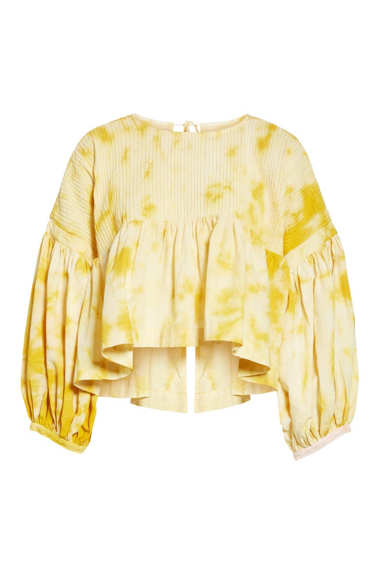 Mon Tie Dye Tie Back Top, Alternate, color, SUN RIPPLE
