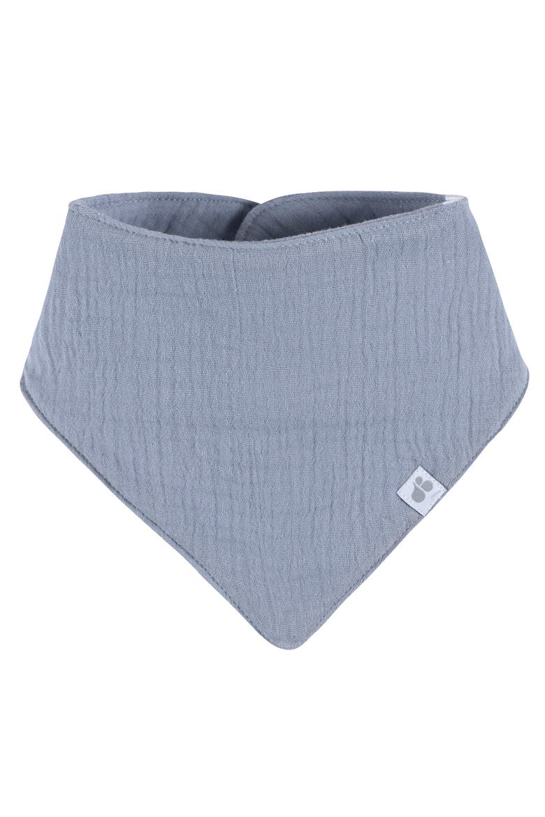 Muslin Bandana Bibs 4-Pack Blues, Alternate, color, Blues