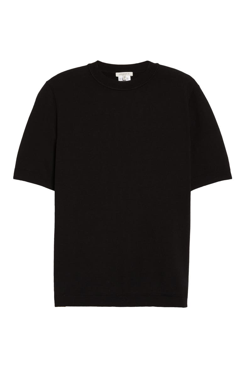 Short Sleeve Sweater, Alternate, color, BLACK