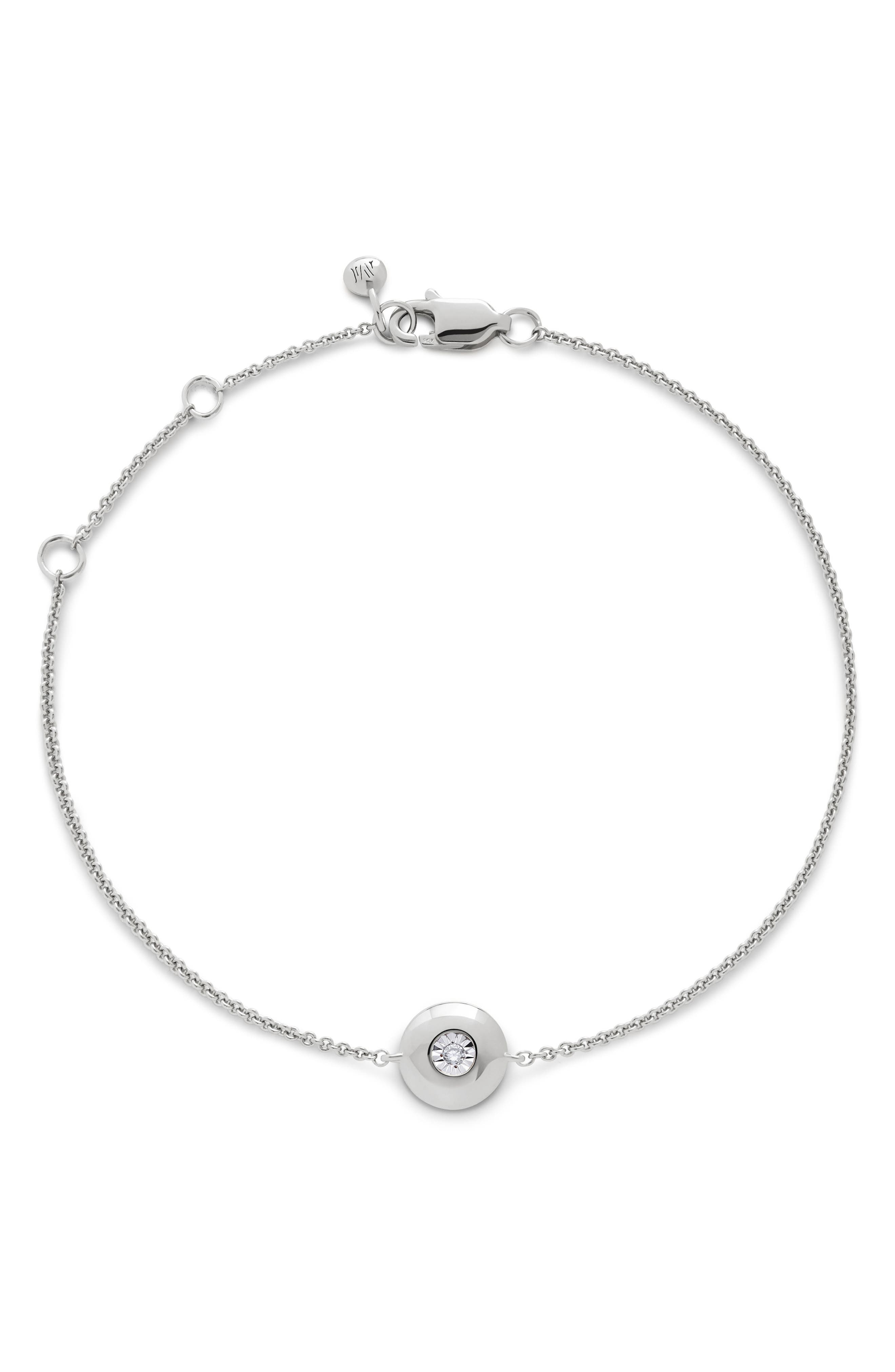 selected STERLING SILVER / DIAMOND