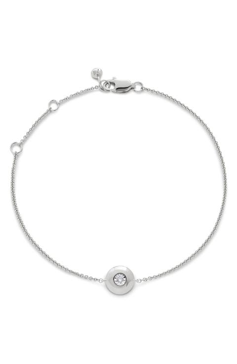 April Birthstone Chain Bracelet