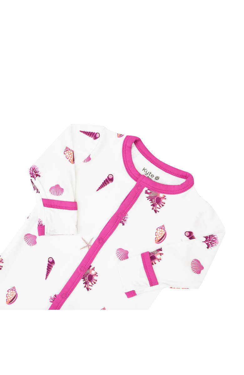 Kyte BABY Raspberry Shell Romper, Alternate, color, 