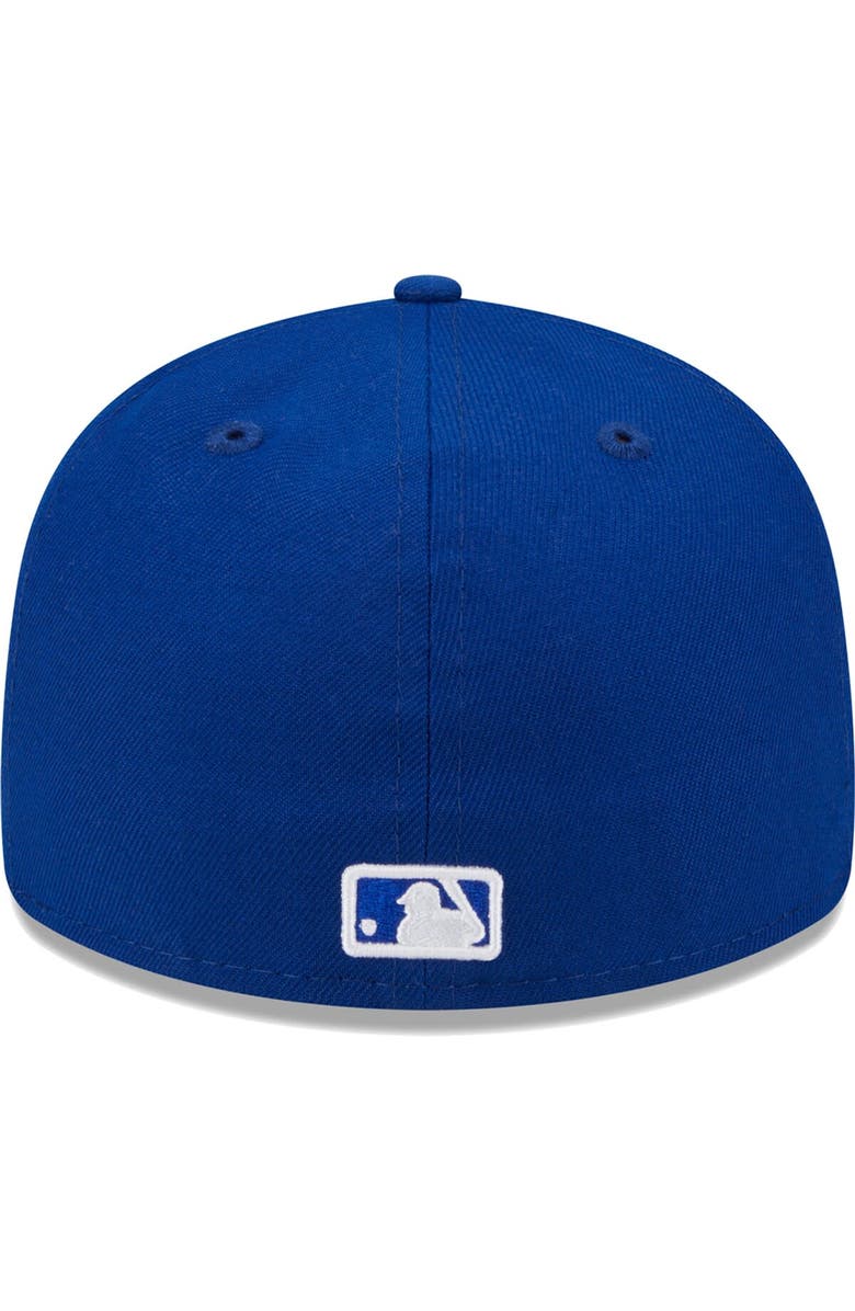 New Era Men's New Era  Royal Atlanta Braves White Logo Low Profile 59FIFTY Fitted Hat, Alternate, color, 