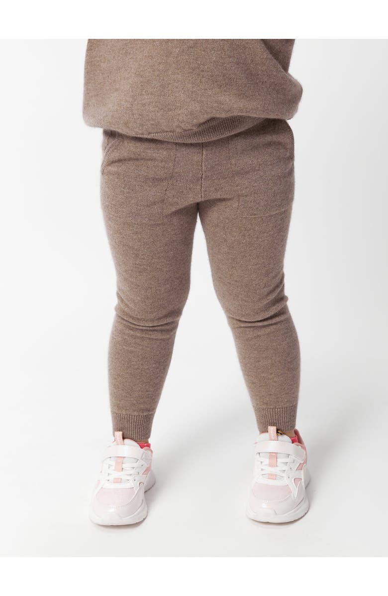 Gobi Cashmere Kids Cashmere Track Pants, Alternate, color, Taupe